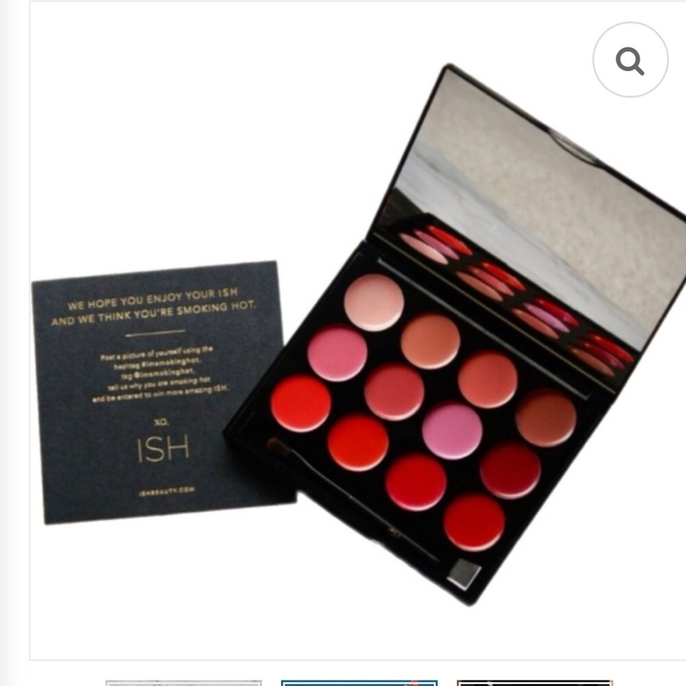ISH Make Up Lip Statement Palette Concealed Case Lip Gloss Lipstick